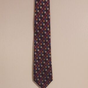 SPECIAL 3 FOR $ 25 Paul Fredrick Multicolor Diamond Pattern Tie